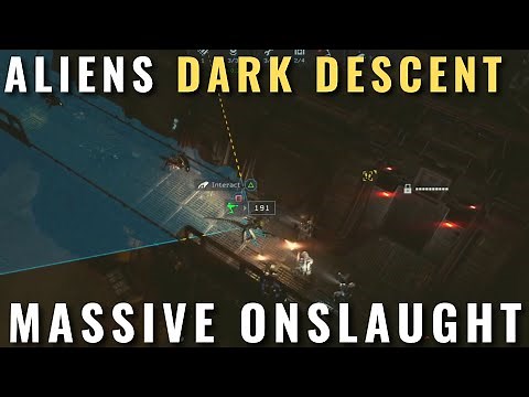 Aliens Dark Descent - How to survive a Massive Onslaught - Dead Hills example