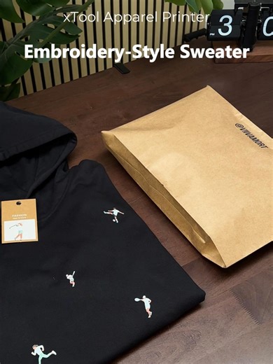 Would you guess this is printed, not stitched? 👕👀 Used the xTool Apparel Printer to create these sports icons with a realistic embroidery-style finish — fast to print, easy to scale. DTF that works for small businesses. 🚀 #xToolApparelPrinter #xTool #DTFPrinting #DTFPrinter #EmbroideryStyle #CustomApparel #SmallBusinessTok #DTFTransfers #fyp #PrintOnDemand #madetoorder #DIYFashion