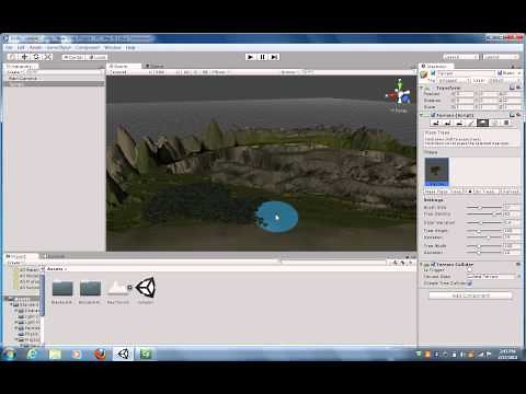 Unity 3D Game Engine - Adding and Removing Trees to the Terrain Surface - Video 4