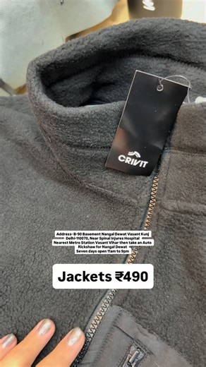 Delhi Premium Outlet on Instagram: "Full video on YouTube Channel **Export Surplus Rejected Garments & Accessories Sherpa Jacket ₹490/- XS to L For order contact only on below number:- No Exchange/No Refund/No COD/No Cancellation 6901747474 (Only WhatsApp) 8587873757 (Only WhatsApp) We take limited orders due to rush, unavailability of staff for online assistance, availability of stock !! Address & Location 📍 B-90 Basement Nangal Dewat Vasant Kunj Delhi-110070, Near Spinal Injures Hospital Near
