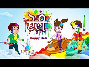 Rangbirangi Holi Song | Hindi Rhymes | JingleToons