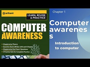 PART:1. Computer awareness || chapter 1 || Introduction to computer( by arihant) for all exam #jkpsi