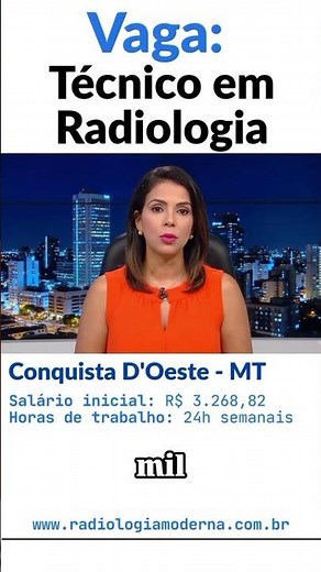VAGA ABERTA PARA TÉCNICO EM RADIOLOGIA! #radiologia #radiology