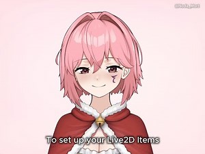 I Made My First Christmas Live2D Set! | VTube Studio Setup Tutorial
