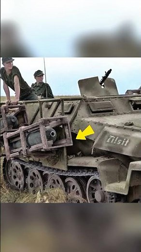 The German half-track mobile rocket launcher of ww2