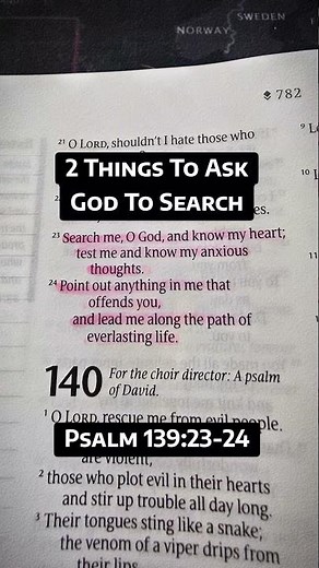 2 Things to Ask God to Search | Psalm 139:23-24 NLT