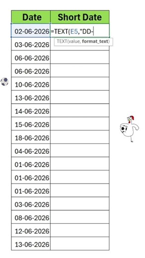 How to Apply Short Date in Excel in 5 Seconds! 📅🔥 #Shorts