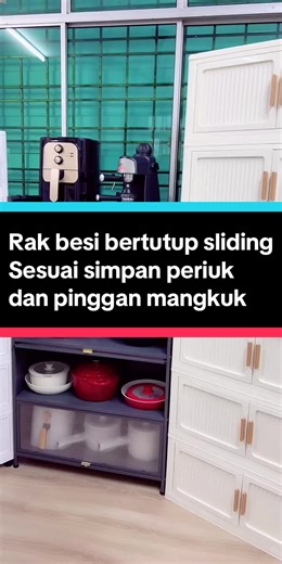 Space-Saving Sliding Rack for Pots and Plates