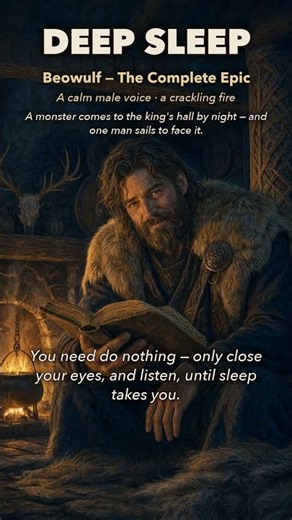 Beowulf, read by the fire — the whole epic is one long night's sleep