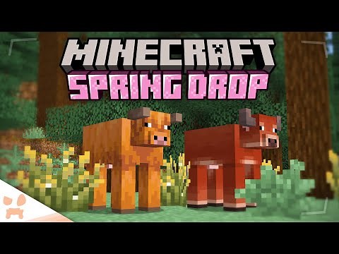 exploring the new firefly, bush, and cow update! (minecraft snapshot 25w05a)