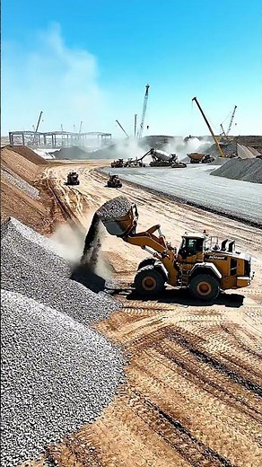 Massive Construction Site: Heavy Machinery in Action! 🏗️ Loader & Cranes Powering Progress