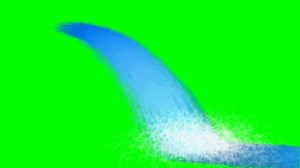 3d Green Screen waterfall animation over green screen background in high resolution.