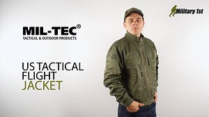 3K views · 18 reactions | Stay ready for anything with the Mil-Tec US Tactical Flight Jacket!  Tough nylon, classic bomber style, and plenty of pockets make it the perfect blend of practicality and comfort. Knitted collar, snug cuffs, and underarm vents keep you warm and breathable on the move. Get yours now  mil1.st/MUTFJOUK  | Military 1st | Facebook