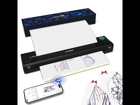 PeriPage P90 Tattoo Stencil Printer ( Unbox & How To Use it ) BUG Fix (Troubleshoot Video)