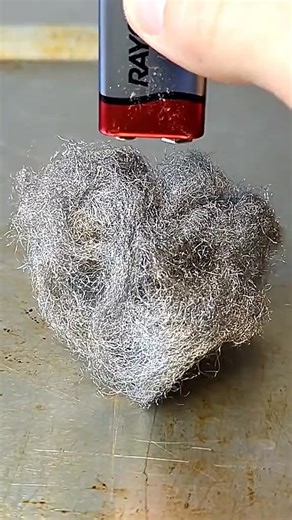 The Greatest Survival Tool When steel wool and a 9V battery are in contact, the battery ignites steel wool by creating a short circuit, causing the thin steel fibers to | Visionary Minds