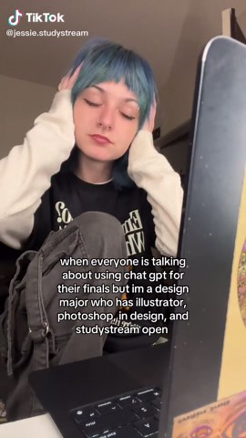 catch me going nowhere with my degree 🤭🤞 #studystream #finals #graphicdesign #study