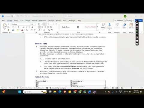 New Perspectives Access 365 | Module 1: SAM Project B | Reliable Delivery #newperspectives
