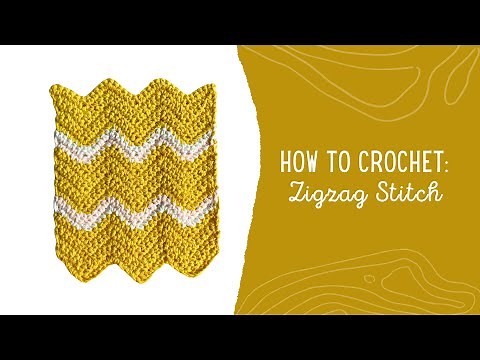 How to Crochet the Zigzag Stitch | Easy Crochet Tutorial For Beginners