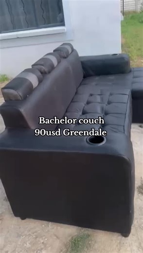 Comfy Preloved Black Couch for Sale in Greendale