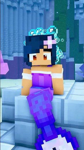 Aphmau Mermaid in the deep blue sea
