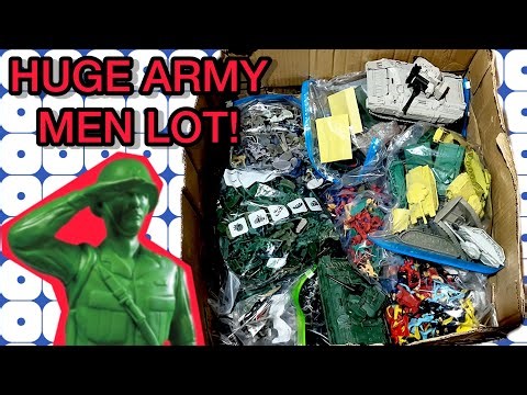 Unboxing HUGE ARMY MEN LOT!
