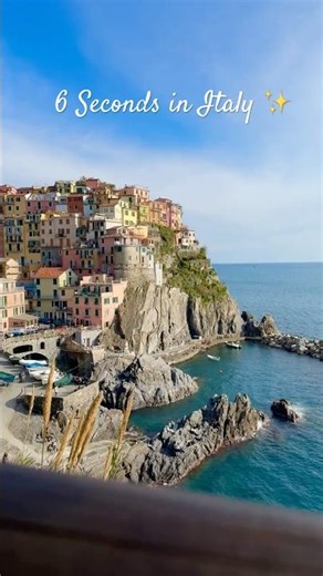 Manarola in 6 Seconds 🇮🇹✨ | Cinque Terre, Italy