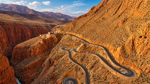 Would you drive this zigzag road through Morocco’s Dades Gorges?