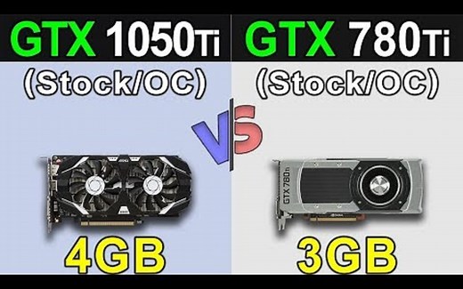 GTX 1050 Ti Vs. GTX 780 Ti 对比测试 谁更超值？