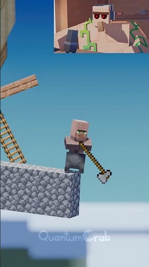 Golem Gets Over It #minecraft #animation
