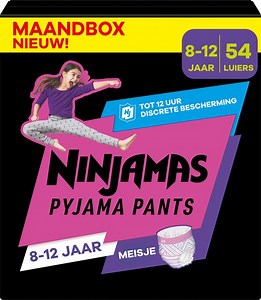 Ninjamas Pyjama Pants Fille - 54 Sous-Vêtement De Nuit - 8-12 Ans Pack 1 Mois | bol