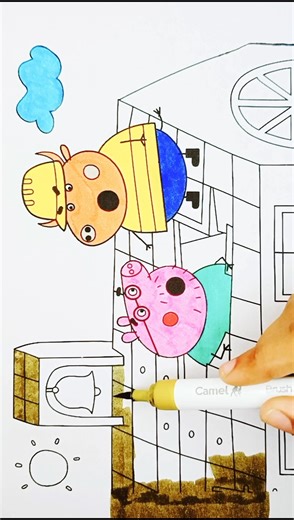 Daddy Pig Drawing Easy for Kids, 614 #peppapig #peppapigdrawing #peppapigcoloring #drawing