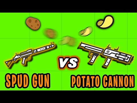 SPUD GUN VS POTATO CANNON! | Surviv.io Potato Update Highlights & Funny Moments