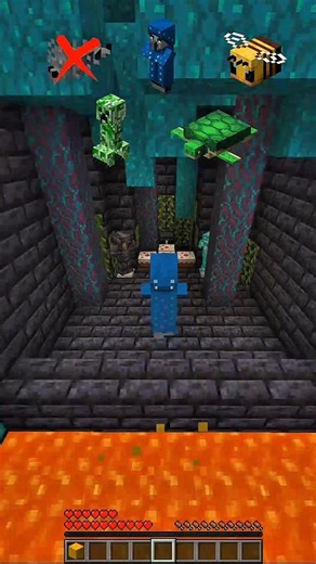 PLEASE DON'T CHECK THE SOUND !!! 💀💀 #mimecraft #lava #minecraftbuilding #mime_craft _short