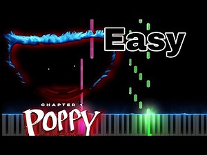 Poppy Playtime OST - Poppy's Lullaby (Easy Piano Tutorial)