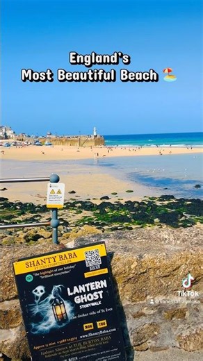 St.Ives Beach in Cornwall, UK 🇬🇧 is one of the most beautiful beaches in the UK. #cornwall #summer