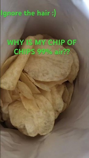 Why is a chips bag 99% air? #chips #bag