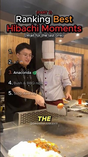 Ranking Best Hibachi Moments 👨‍🍳 (PART 2)