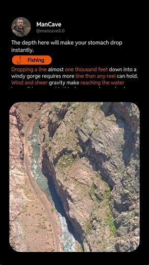 FISHING FROM 1000 FEET HIGH