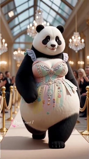 Cute panda runway part 1 #panda #fashion #runway #cute