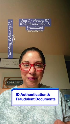 Day 2 - Notary 101 - ID Authentication & Fraudlulent Documents #notarypublic #notarymistakes #notary #notarypublic #creatorsearchinsights