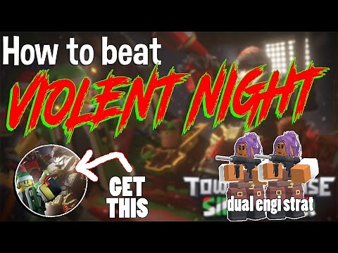 How to beat the VIOLENT NIGHT EVENT in TDS (dual engi strat)
