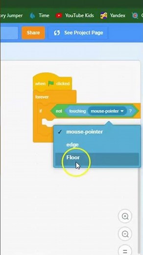 [Sprite Version] How to make Gravity in Scratch #shorts