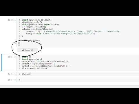 How to Upload /import csv file in Jupyter using ipywidgets