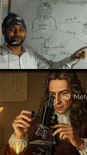 Rober Hooke कौन थे 🤔 Cell Discovery and Cell #shorts #viral #reeal #youtvshort #biology #song #cell