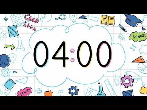 4 Minute School Themed Classroom Timer