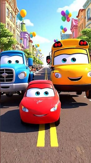 Gadiwala Cartoon | Big Car Bus Truck Race 😱🚗🚌🚛 | Kids Cartoon Vehicles Fun Race | Funny Animation