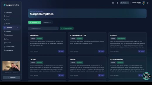 Nachrichten Templates erstellen und testen
