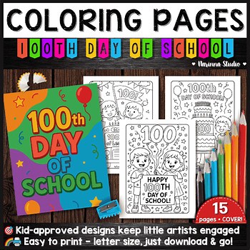 100th Day of School Coloring Pages | No-Prep Fun for the Classroom
