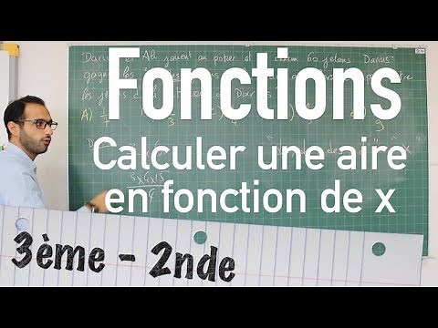 Application des fonctions - Calculer une aire en fonction de x