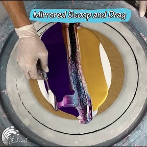 226K views · 2.5K reactions | Black On Purple Mirrored Scoop *Acrylic* | Sheleeart | Facebook